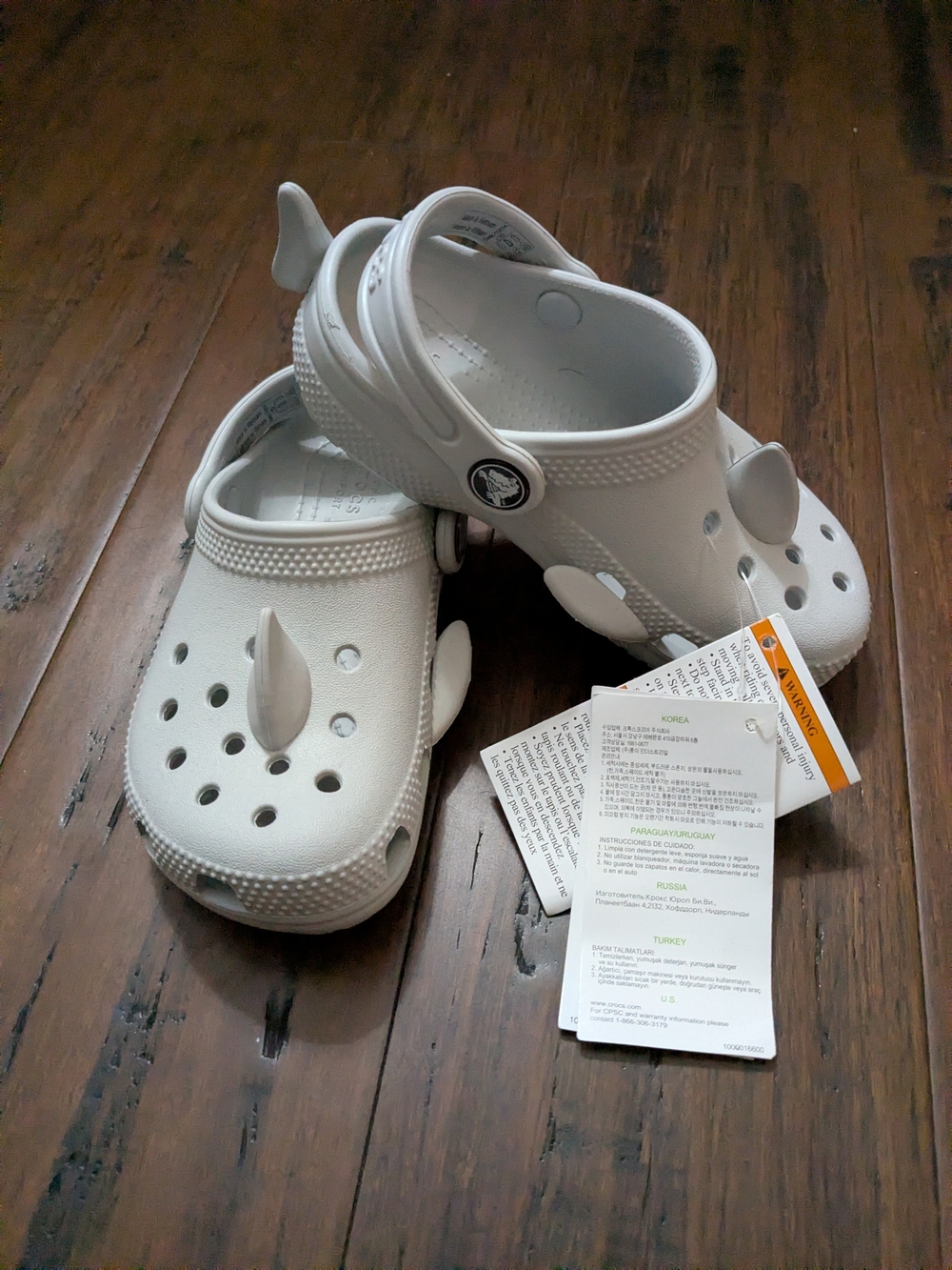 Shark Kids crocs Size C10